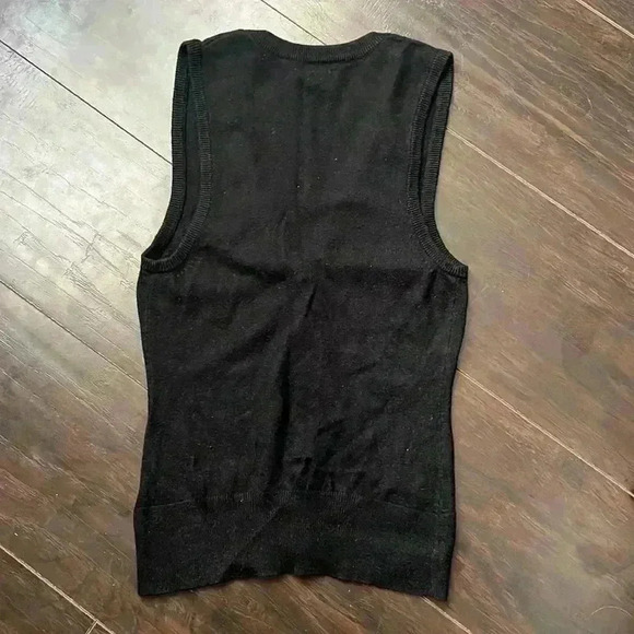 TALULA Babaton | Aritzia black cashmere blend vest with buttons - Picture 9 of 11